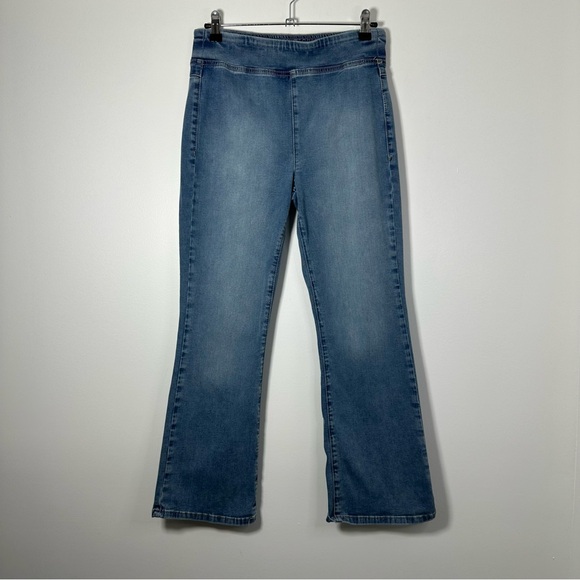 Free People Women’s In My Feelings Cropped Bootcut Pull On Jeans Size S - Picture 2 of 8